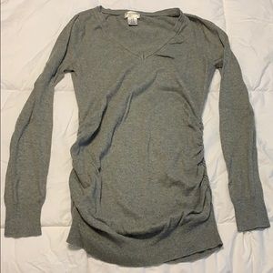 Grey maternity sweater